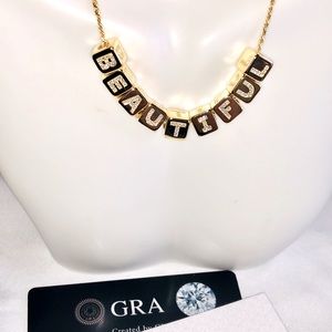 VVS gra certified diamond moisannitte pendant for Beautiful, passes diamond test